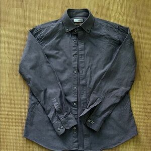 Men's Stylish Button-Down Shirt - Blue